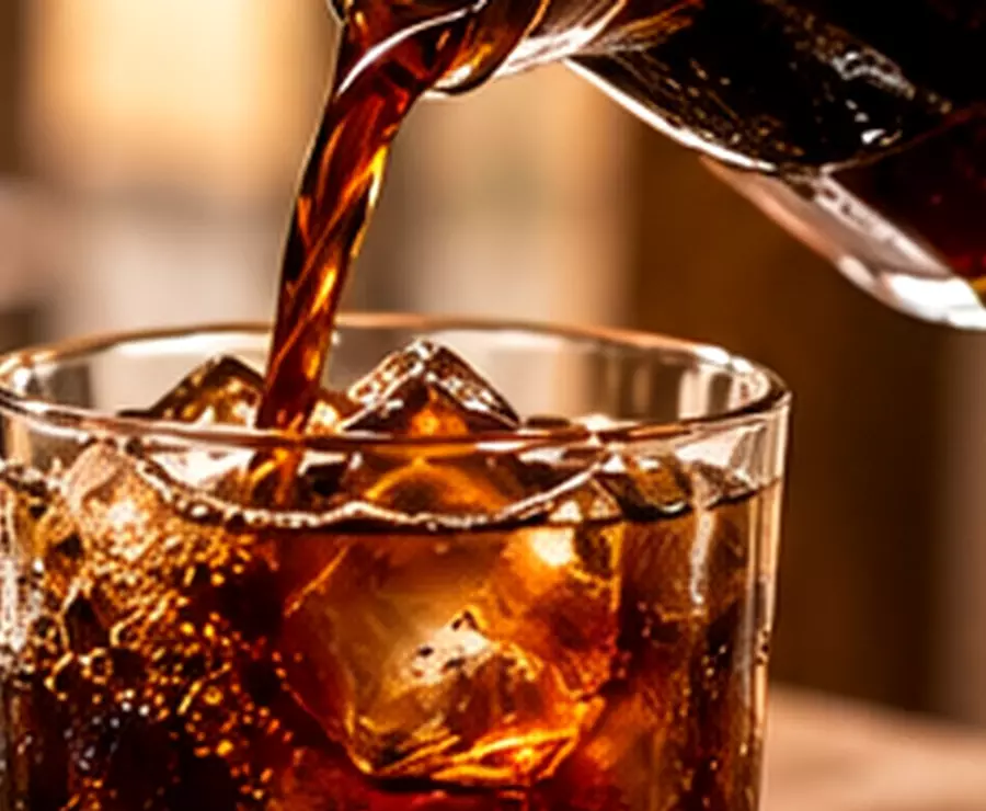 Cold brew coffee pour, illustrative atmosphere
